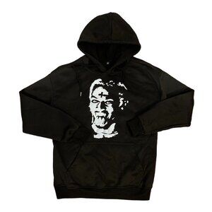Jxsin Black Japanese Graphic Hoodie